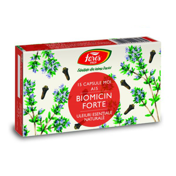 Biomicin forte Fares – 15 capsule driedfruits.ro/ Capsule si comprimate